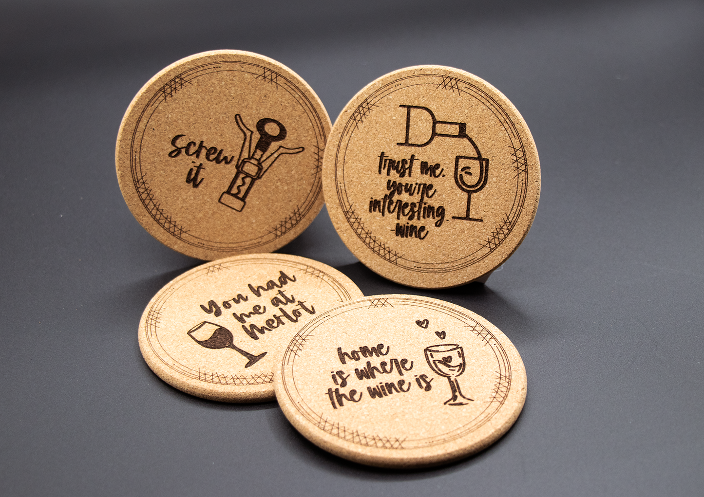 Wine Cork Drink Coasters