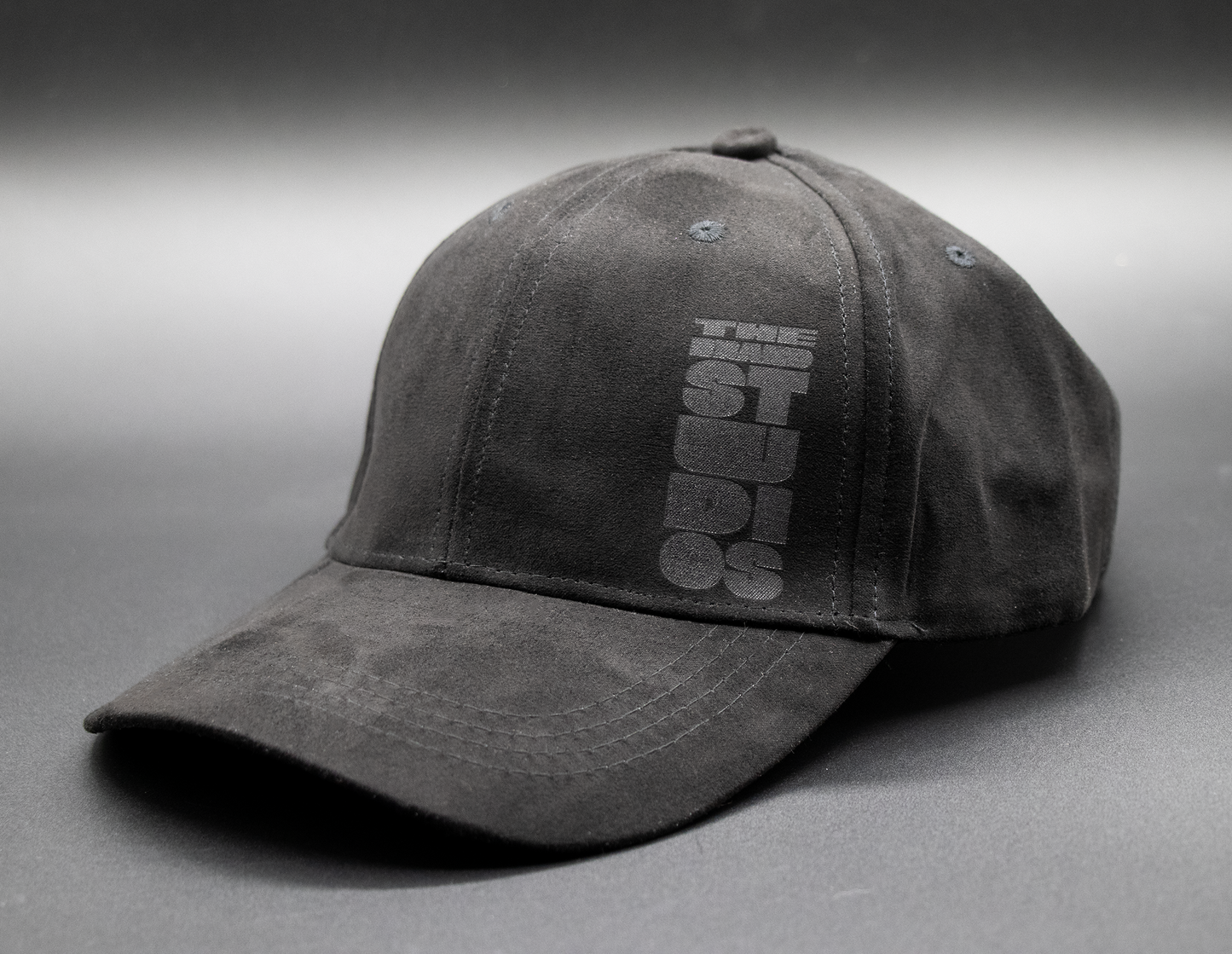 Baseball Cap-Vegan Suede (Black)