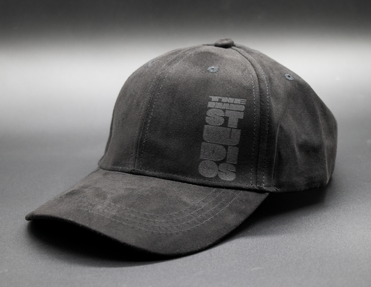 Baseball Cap-Vegan Suede (Black)