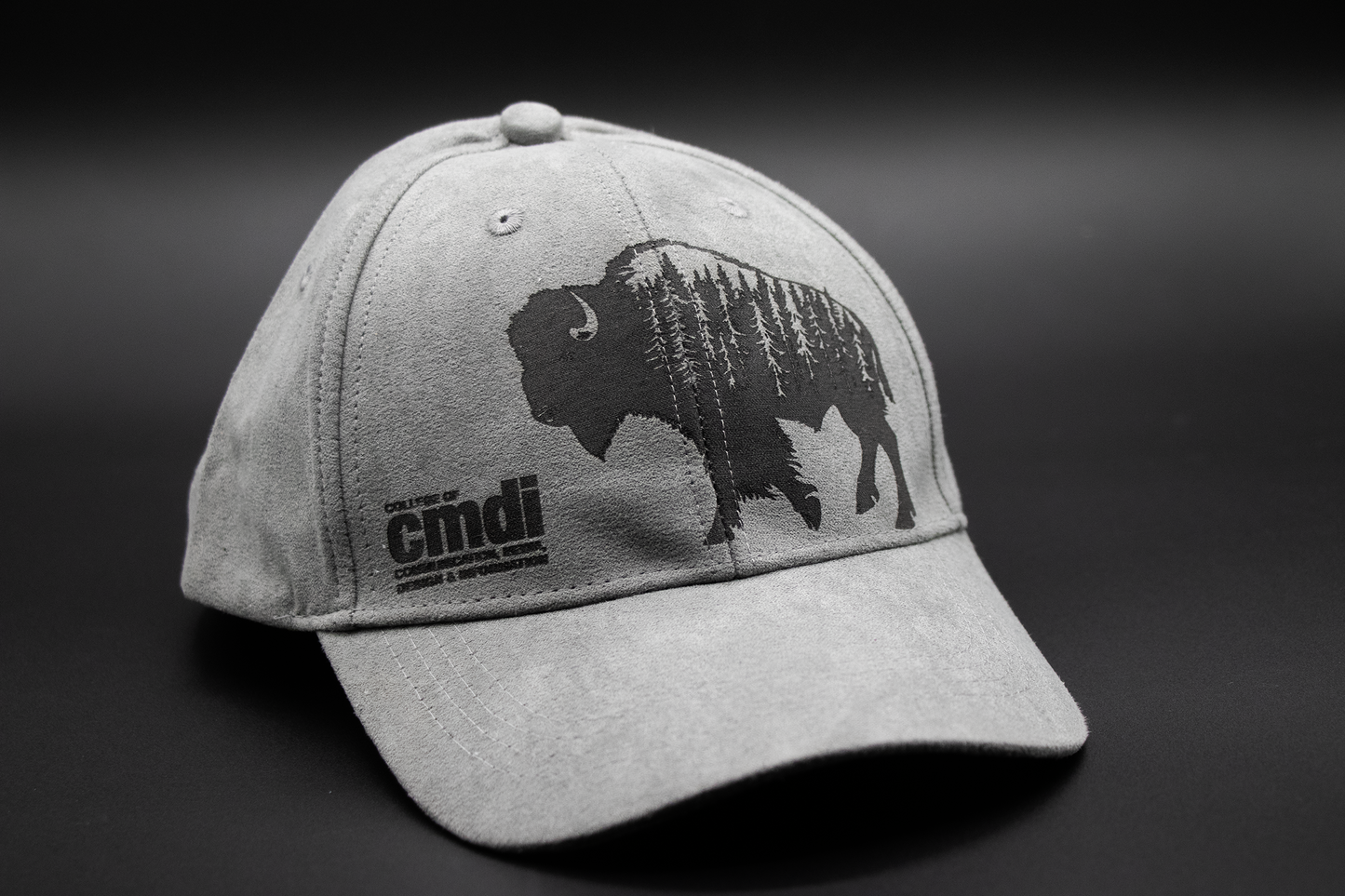 Vegan Suede Hat - Light Gray