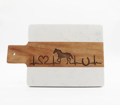 Charcuterie Marble & Wood Board