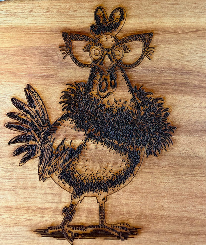 Custom Laser Engraved Wood Cutting Board