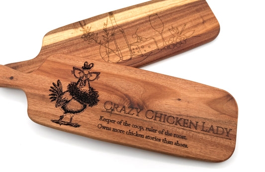 Custom Laser Engraved Wood Cutting Board