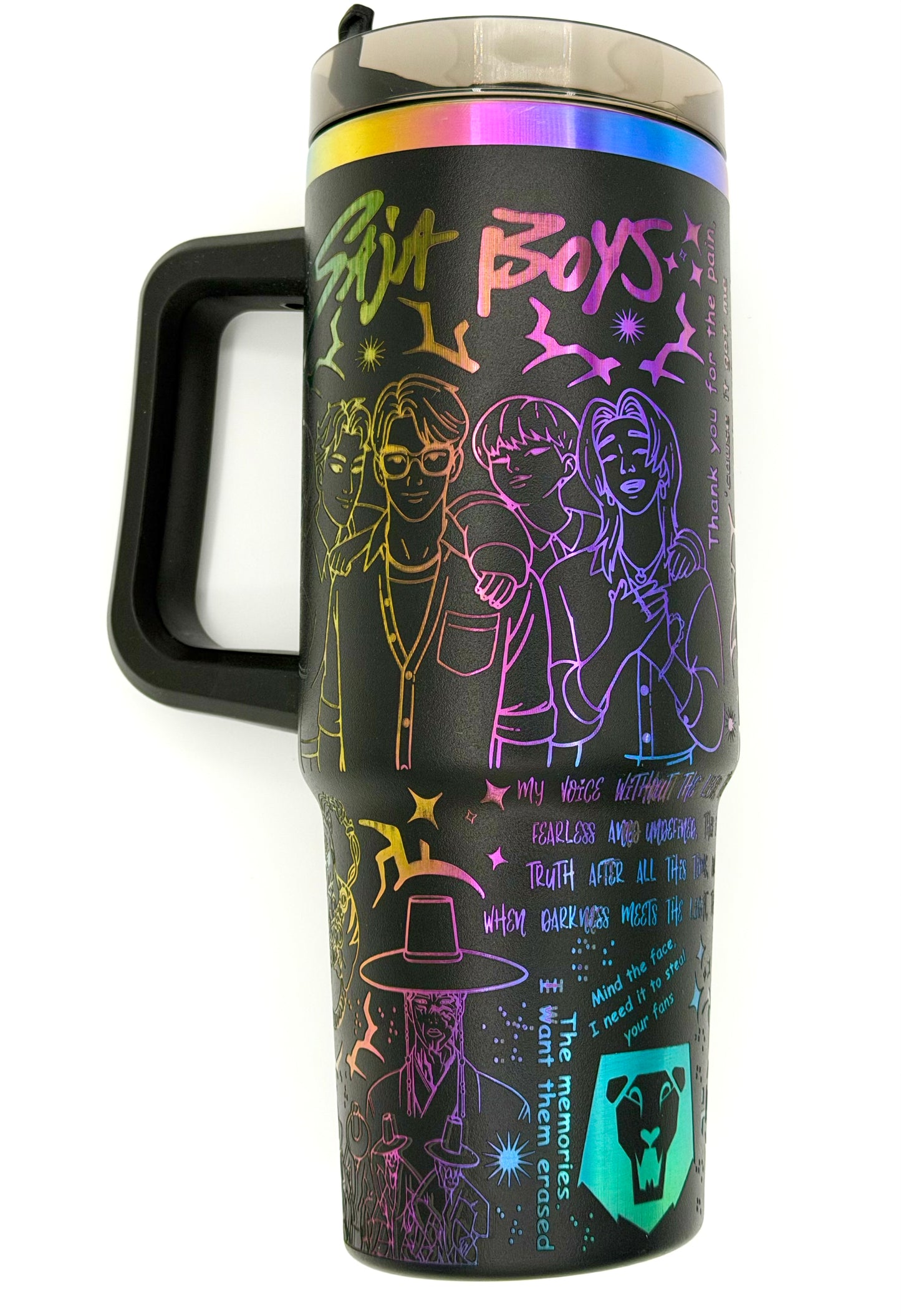 30oz Hogg Traveler Tumbler - Rainbow Plated (Black)