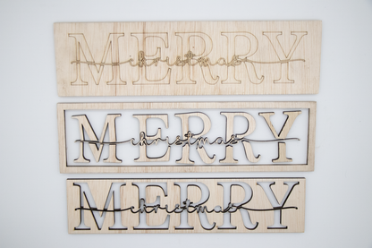 Kraft Kit - Merry Christmas 4"x10"